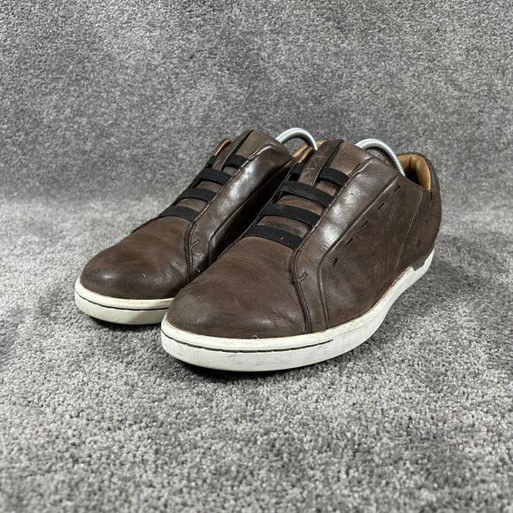 Kizik New York Mens Size 10 Brown Leather Comfort Slip On Low Shoes Used main image 10